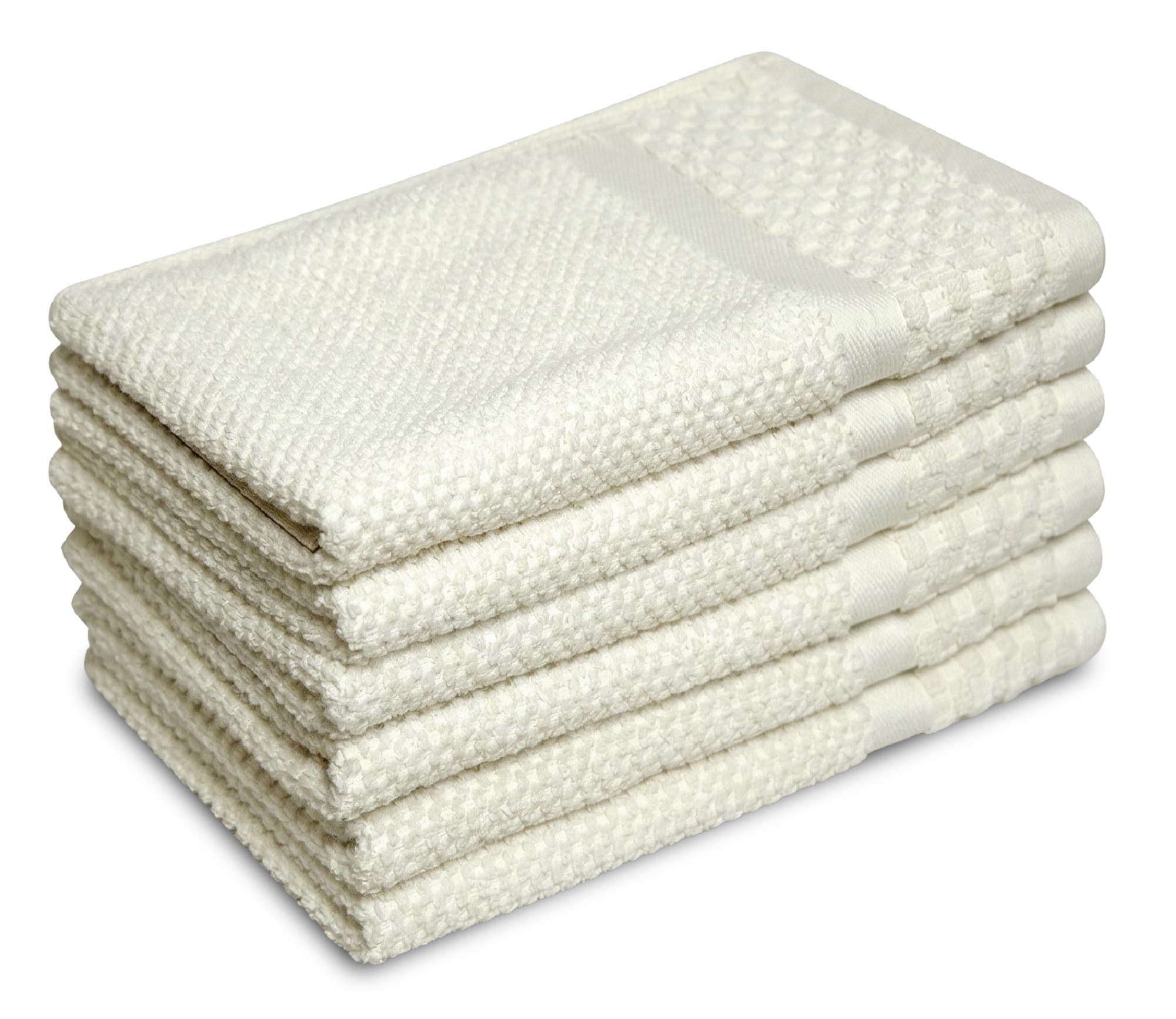 Gastendoek Soft Popcorn Collectie – 6 stuks – 30×50 – creme