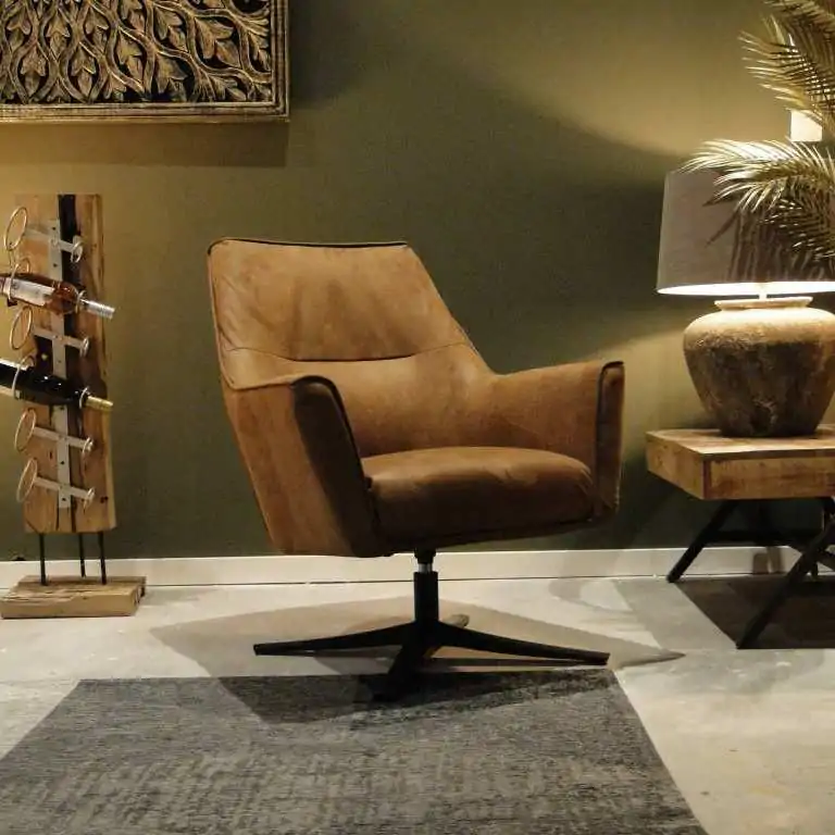 Fauteuil Nevada velvet antraciet
