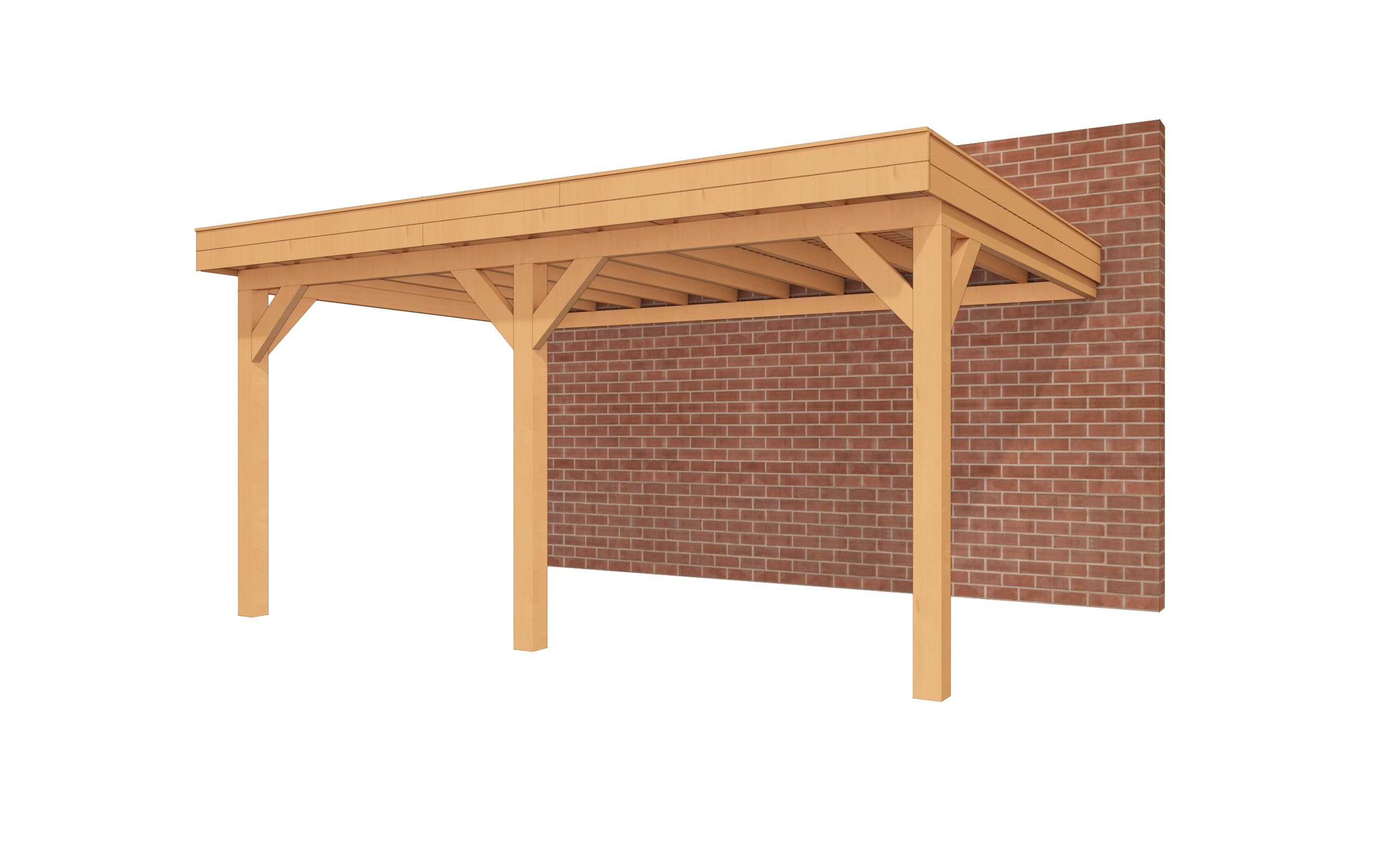YARD Outdoor SUBLIME veranda plat dak 500x350 cm Douglas blank