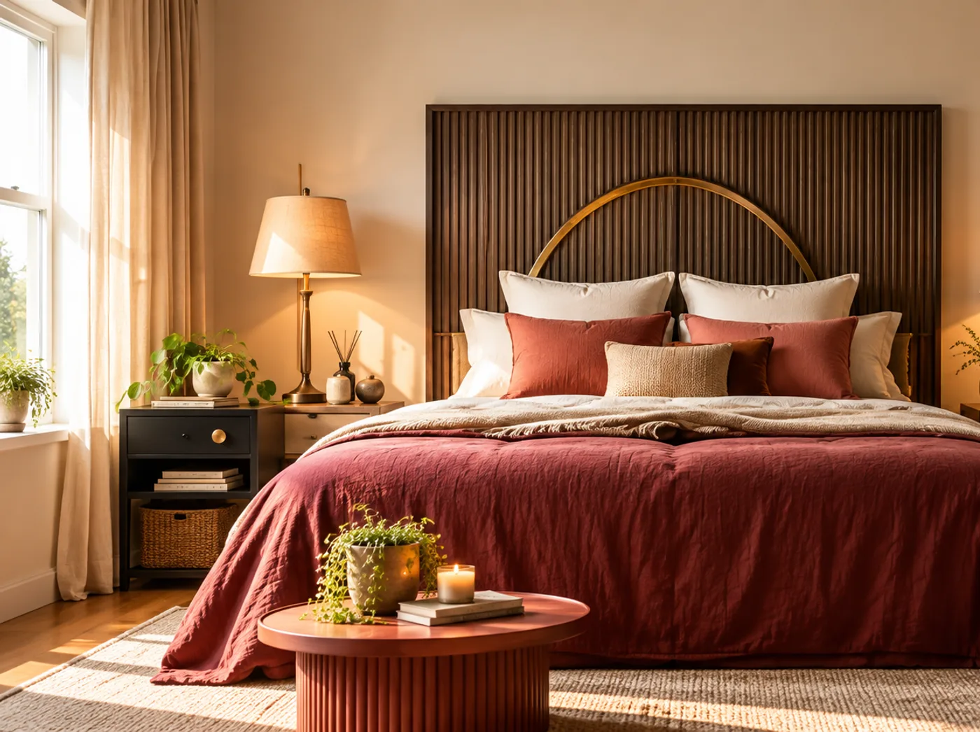 Slaapkamer volledig gestileerd in Hotel Chic