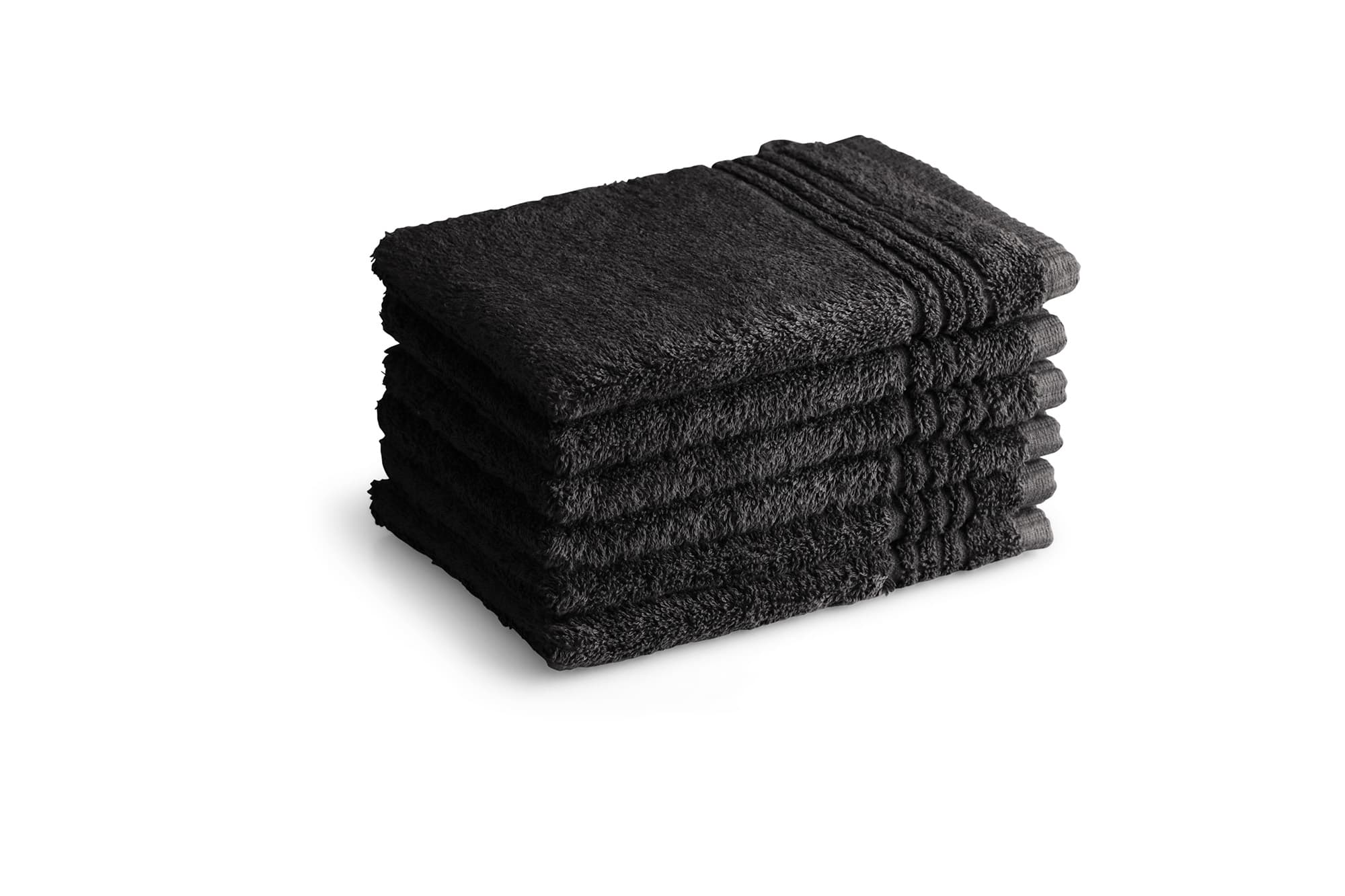 Washandjes Supreme Collectie – 6 stuks – 16×21 – zwart