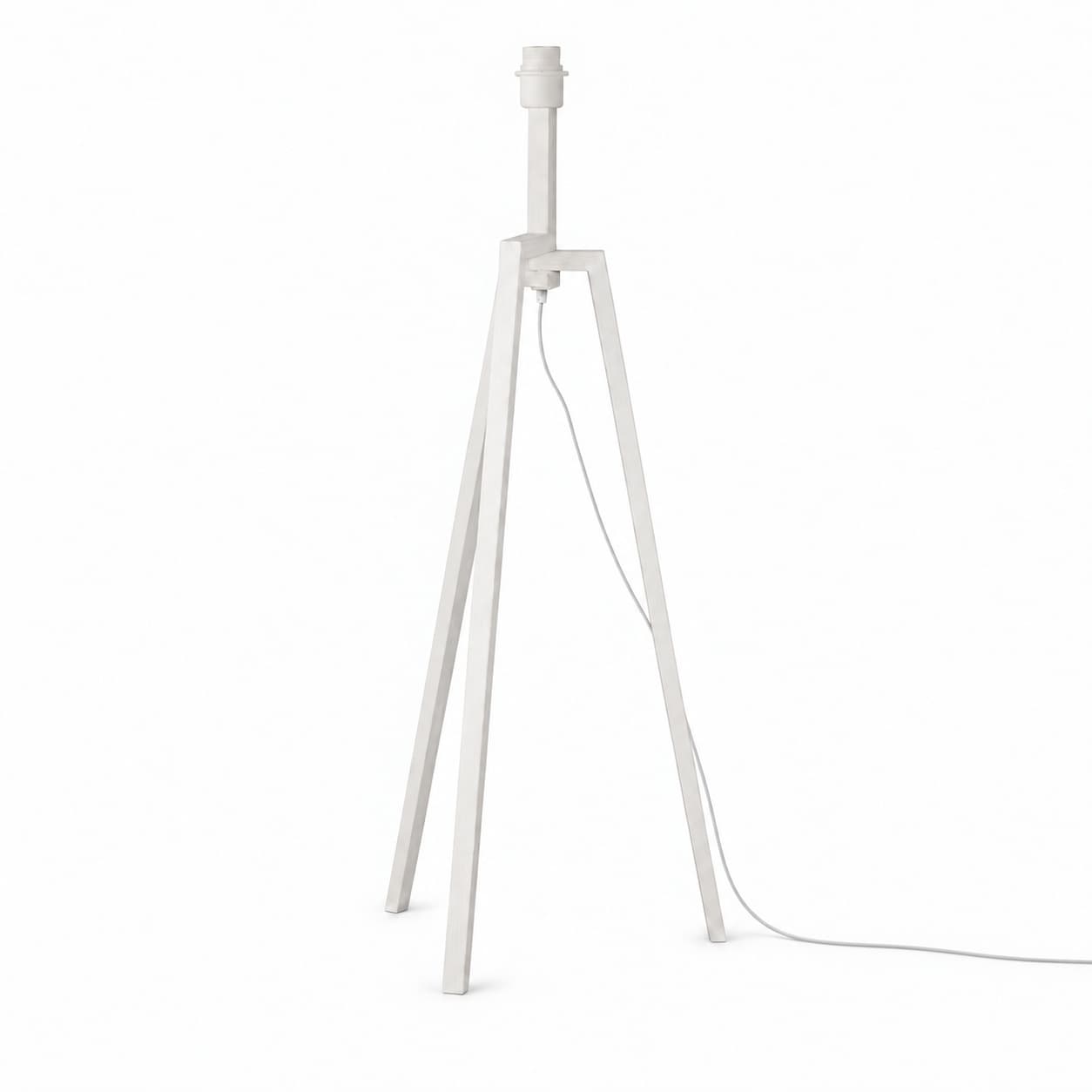 Home sweet home vloerlamp Woody ↕ 130 cm - hout - excl. kap