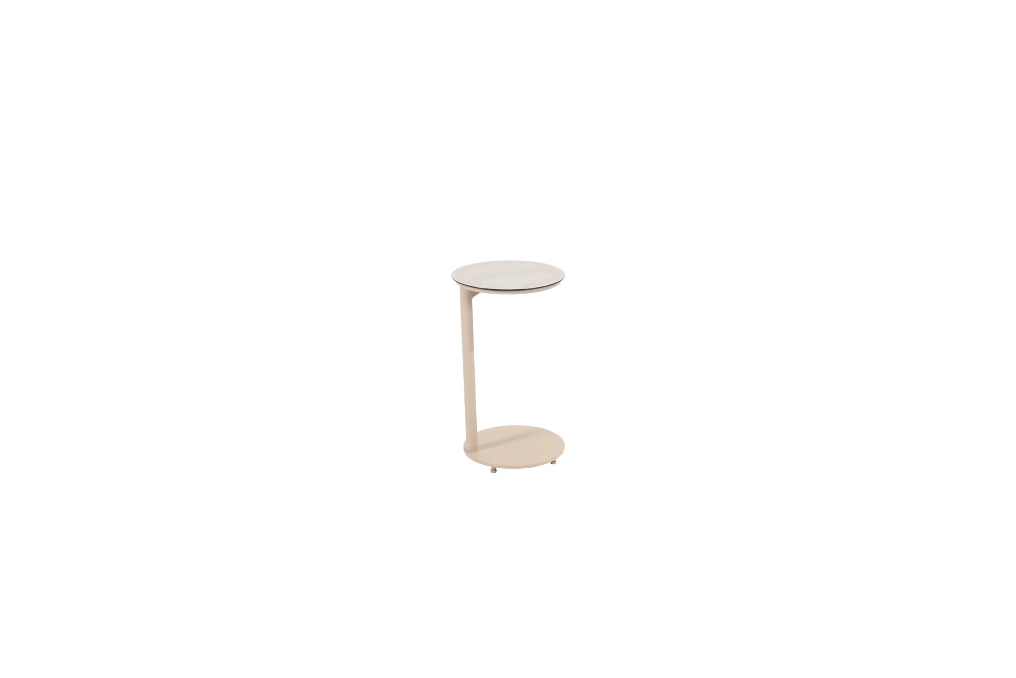 Bijzettafel Vic 30 50 Latte Printed Keramiek Rond 4SO Tafel Buiten Tuintafel 4 Seasons Outdoor