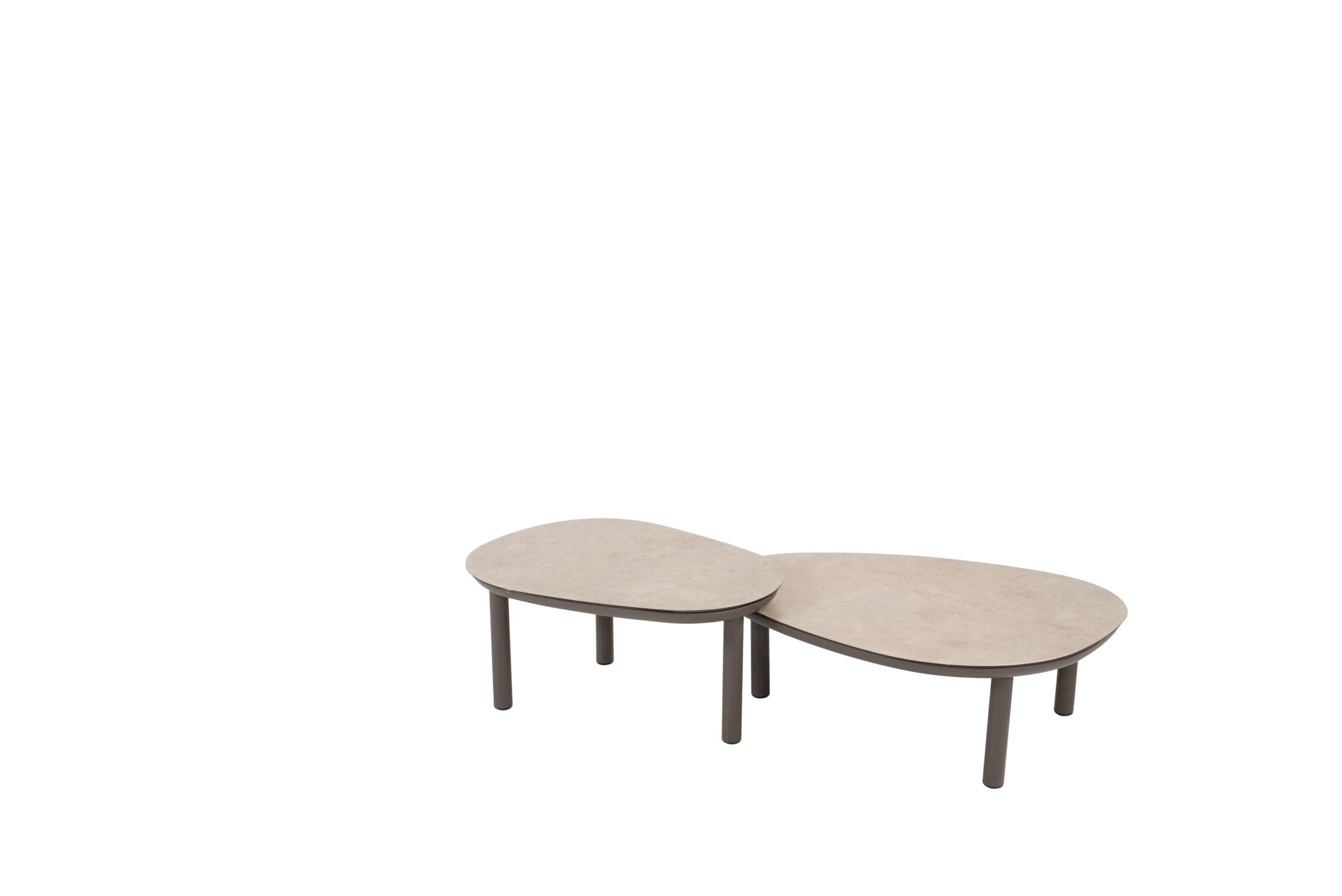 Loungetafel Monroe Set 2 Terre 65 80 4SO Tafel Buiten Salontafel Tuintafel 4 Seasons Outdoor