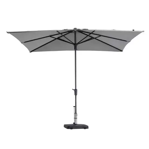 Parasol syros l280b280cm l.grijs