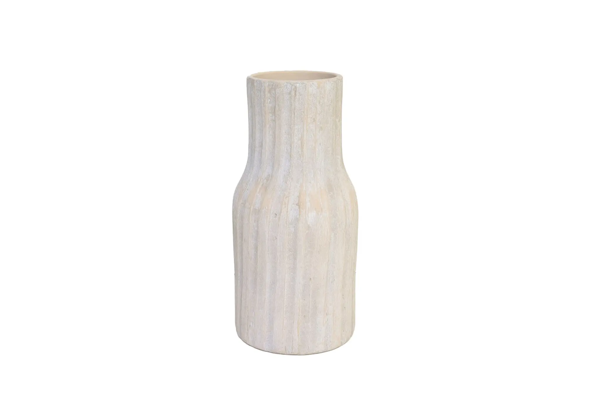 Vaas vigo d19h40cm zand beige